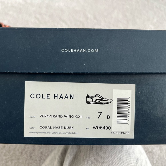 Cole Haan zerogrand suede coral shoes, size 7 - Picture 3 of 3